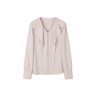 씨씨콜렉트 중계점 브이넥 러플 블라우스 C241MSC005