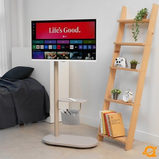 엔산마운트 일립스탠드01 ELSL-01 모니터 TV 스탠드 각도조절 삼성 M5 M7 거치대 삼탠바이미 엘텐바이미, 커피브라운(ELSL-01C), 커피브라운, 1개