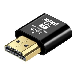 4K hdmi 더미 플러그 - 디스플레이 to 어댑터 홈 에디드 에뮬레이터-더미용 루나 가상 창 포트 헤드리스 동글 120Hz(4K-1-1) 135416, HDMI-2.0-4K, 1개