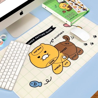 춘식이 PVC 데스크 매트 및 마우스 장패드, 책상 정리용 1개 카카오프렌즈마우스패드 춘식이 PVC 데스크 매트 및 마우스 장패드, 책상 정리용 1개 카카오프렌즈마우스패드