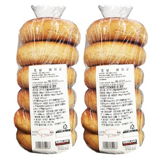 코스트코 통밀 베이글 6봉 + 통밀베이글 6봉, 708g, 2개