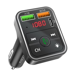 코시 C타입 USB-A 고속충전 차량용 블루투스 카팩