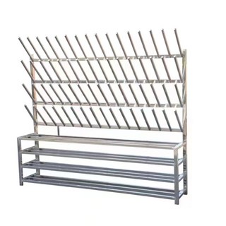 장화 걸이 신발 건조 레인부츠 군화 랙 현관 작업화, 1개, A. 16켤레 수납가능
