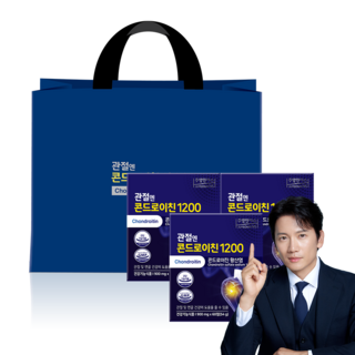 [본사] 관절엔 콘드로이친 (3개월분) 선물세트 (쇼핑백 포함), 3개, 60정