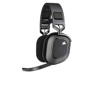 커세어 HS80 RGB WIRELESS 게이밍 헤드셋, (HS80), ((((검정))))