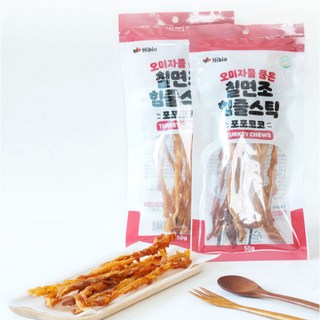 [펫턴] 강아지 반려견 휴먼그레이드 프리미엄 영양간식 하이비오 오미자를 품은 통으로 말린 칠면조 힘줄스틱 포포코코(50g), 4개, 50g