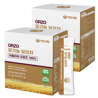 아임힐링 오르조 유기농 보리차, 0.7g, 30개입, 2개
