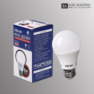 비츠온 LED전구 8W 벌브 올빔 친환경 에코, 주광색, 30세트