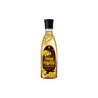 롯데 쉐푸드 카놀라유 500ml 단품 식용유 전 식당 튀김 부침 음식 볶음, 2개