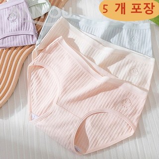 여성용 팬티 섹시 레이스 5종 무봉제 심플 팬티 편안함 데일리 컬러풀