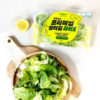 그린어스샐러드 무농약 친환경 유러피안 샐러드 간편 파우치, 10개, 80g