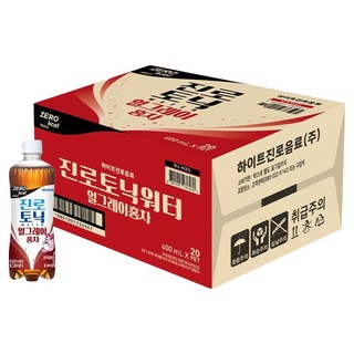 진로토닉워터 얼그레이 홍차 600ml 20개 간식 학교 간식 방과후 간식 만들기 간식 어린이집 간식 생일, 600ml × 20개