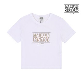 [마리떼프랑소와저버] 여성 시그니처 로고 크롭 티 MFG47SS003
