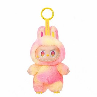 Labubu 라부부 봉제인형 3세대 비닐페이스 펜던트, 파랑, 15cm