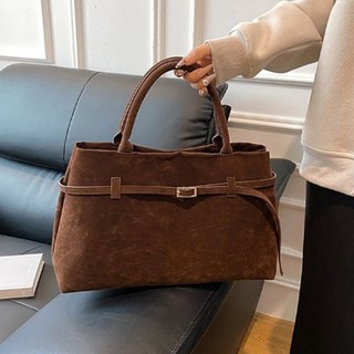 LILIS 스웨이드 빅사이즈 토트백