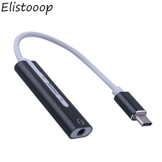 100% 호환용 Elistoop USB C타입 3.1 사운드 카드 AUX 스테레오 이어폰 헤드폰 잭 어댑터 외부 케이블 호환, 01 Black, 01 < =0.5m, 1개
