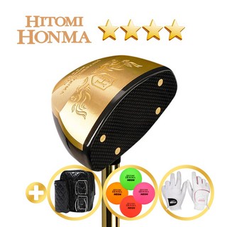 [2025년형]협회공인인증 히토미 혼마 4스타 최상급 감나무 헤드 파크골프채 파크볼채 ROYAL GOLD HITOMIHONMA 4STAR ROYAL GOLD 상품 이미지