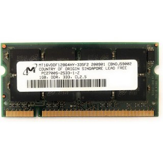 1GB PC2700 DDR 333MHz 노트북 노트북 메모리 SODIMM RAM 200Pin RAM