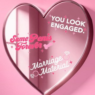 [ 1281452 ] Xo Fetti 처녀 파티 거울 비닐 데칼 세트 - 3피스 | 바흐 장식 신부 선물 장난꾸러기 포토부스 배경 브라이덜 샤워 용품 욕실 벽 제거 가, [ 1281452 ] Xo, Fetti 처녀 파티 거울