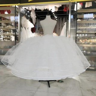 폭력 버슬 슬립 드레스 구름 푹신한 성능 원사 링 조절 본 크리놀린, 1개, 1. WHITE