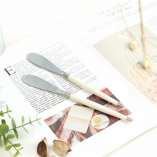보겐 국산 르비앙 샤틴 버터나이프, WhiteColor, 2개