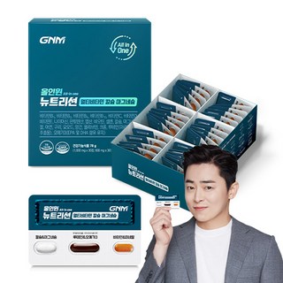 GNM 올인원 뉴트리션 멀티비타민 칼슘 마그네슘, 30정, 1개