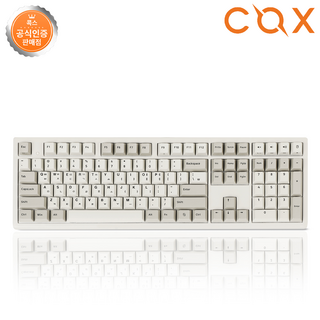 COX 콕스 엠프리스 RGB PBT 완전방수 유선 일반형 키보드, 레트로 오리지널, 엠프리스 PBT 50g, 무접점