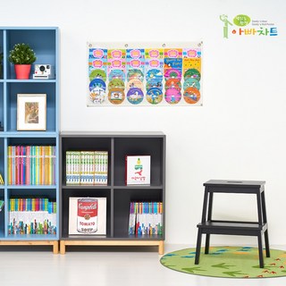 아빠차트 NB3 CD DVD 뽀로로 타요 한글 영어 동요 사운드카드 몬테소리 행성카드 별자리카드 수납 그린 1개 상품 이미지