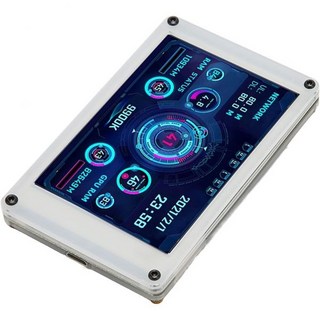 3 5인치 IPS USB 미니 스크린 컴퓨터 온도 모니터 딤머블 테마 에디터 PC CPU 데이터 PC용 디스플레이 ARGB 케이스 보조 화면, 1개