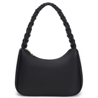 CYHTWSDJ 여성용 숄더백 귀여운 호보 토트 핸드백 미니 클러치 지갑 지퍼 클로저 브레이드 블랙 라지