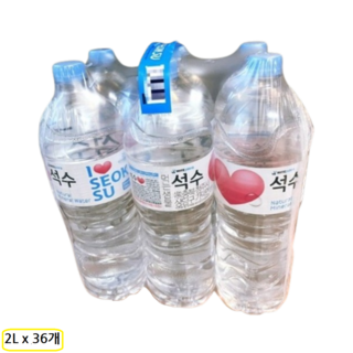 석수 먹는샘물 생수, 2L, 36개