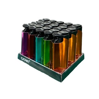 편의점 크라운 터보라이터 15pcs (토치라이터), Orange + Green + Blue + Red + Pink, 1세트