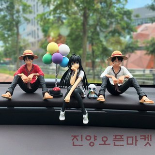 진양오픈마켓 차량용 피규어 장식품 루피와 소녀, 17, 1개