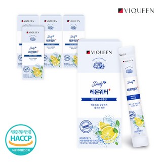바이퀸 데일리 레몬워터 플러스 레몬 분말 수분 충전 에너지 음료 포도당 스틱 레몬맛, 110g, 5개