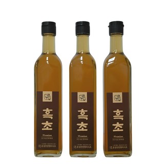 현미흑초 2년숙성 천연 발효 현미 효소 식초 500ml, 3개