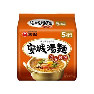 농심 안성탕면 봉지라면 125g 5개입 8팩 멀티팩, 40개