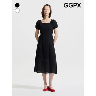 GGPX 하객룩 스퀘어넥 반팔 리본 원피스 GP4OP054F