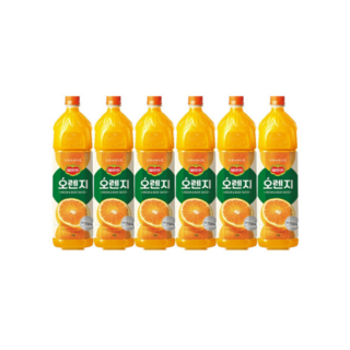 델몬트 오렌지100 주스, 1.5L, 4개