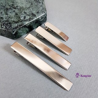콩이네리본 일자 평집게핀 머리핀만들기 리본공예재료 핀대 헤어악세사리 부자재 국내제작