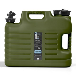 탄씨엔쯔 탄스트라이더 아웃도어 캠핑용 물통 올리브그린, 18L, 1개