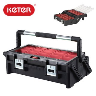 KETER 케터 컨넥트캔티오거나이즈 2단 접이식 부품함