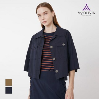 올리비아로렌 크롭 버튼 자켓 VVCFU3M4381