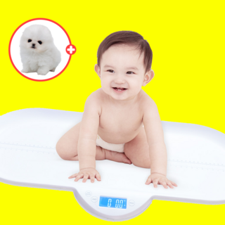 [체중계+키] 레벨홈 신생아 유아 체중계 강아지 고양이 [30%할인] 1개 1개 상품 이미지