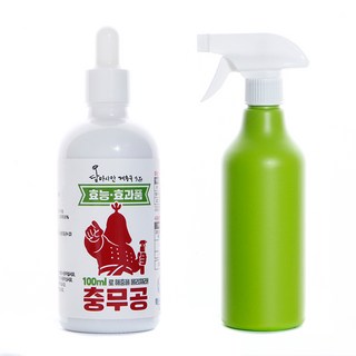 충무공 친환경 유기농 식물 충해 해충 관리제 + 500ml 분무기, 1세트, 100ml