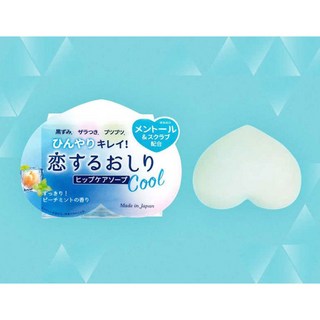 일본 펠리칸 돈키호테 엉덩이 비누 스크럽 목욕비누 COOL 쿨버전, 1개, 80g