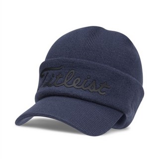 타이틀리스트 2024년 신상품 이어워머 캡 비니 겨울 골프모자, 네이비