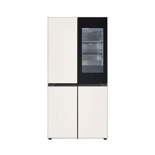 LG 키친핏 노크온 4도어 빌트인 AI 냉장고 베이지 600리터 UV 제균 급속냉동, M626GBB332S