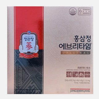 정관장 홍삼정 에브리타임 10ml x 30포 (밸런스 아님) 쇼핑백 포함, 30개, 30회분