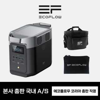 [가방+파우치 증정] 에코플로우 휴대용 파워뱅크 캠핑용 차박 보조 배터리 220V 델타2, 1개, 1개입