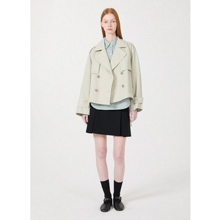 리스트 코튼 더블 크롭 트렌치코트WWBYP5203O 3564091DH2270006